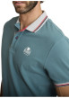Thumbnail Polo en coton vert à coupe droite pourvu d'un col à revers boutonné - Image 4