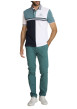 Thumbnail Polo en coton multicolore à coupe droite pourvu d'un col boutonné - Image 5