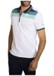 Thumbnail Polo en coton blanc à coupe droite pourvu de manches courtes