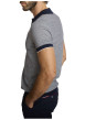 Thumbnail Polo en coton marine à coupe droite pourvu d'un motif à rayures - Image 4