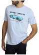 Thumbnail T-shirt en coton ciel à coupe droite orné d'un imprimé de voiture