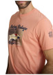Thumbnail T-shirt en coton orange à coupe droite orné d'un imprimé de voiture - Image 3