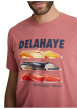 Thumbnail T-shirt en coton rose à coupe droite orné d'un imprimé de voiture - Image 4