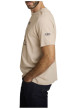 Thumbnail T-shirt en coton beige à coupe droite orné d'un imprimé de voiture - Image 3