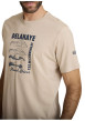 Thumbnail T-shirt en coton beige à coupe droite orné d'un imprimé de voiture - Image 4