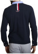 Thumbnail Polo en coton marine à coupe ajustée pourvu d'un col boutonné - Image 2