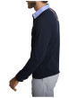 Thumbnail Polo en coton marine à coupe ajustée pourvu d'un col boutonné - Image 3