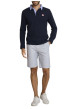 Thumbnail Polo en coton marine à coupe ajustée pourvu d'un col boutonné - Image 5