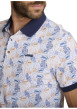 Thumbnail Polo en coton multicolore à coupe droite pourvu d'un motif végétal - Image 4