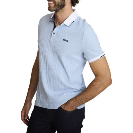 Polo homme bleu