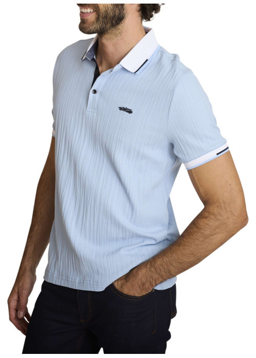 Polo homme bleu