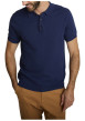 Thumbnail Polo marine à coupe droite pourvu d'un col boutonné et de manches courtes