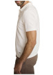 Thumbnail Polo en coton mélangé écru à coupe droite pourvu d'un col boutonné - Image 3
