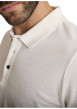 Thumbnail Polo en coton mélangé écru à coupe droite pourvu d'un col boutonné - Image 4