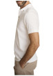 Thumbnail Polo en coton écru à coupe droite pourvu d'un col à revers boutonné - Image 3