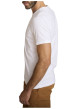 Thumbnail T-shirt en coton blanc à coupe droite pourvu d'un col rond texturé - Image 3