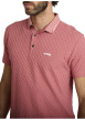 Thumbnail Polo rose à coupe droite pourvu d'un col boutonné et de manches courtes - Image 4