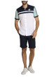 Thumbnail Short chino en coton marine à coupe droite pourvu de multiples poches - Image 4