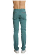 Thumbnail Jean en coton vert à coupe ajustée pourvu de multiples poches - Image 2