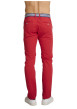 Thumbnail Jean en coton rouge à coupe ajustée pourvu de multiples poches - Image 2