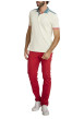 Thumbnail Jean en coton rouge à coupe ajustée pourvu de multiples poches - Image 4