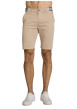 Thumbnail Short chino en coton beige à coupe droite pourvu de multiples poches
