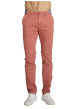 Thumbnail Jean en coton rose à coupe ajustée pourvu de multiples poches