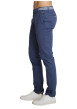 Thumbnail Jean en coton bleu à coupe ajustée pourvu de multiples poches - Image 3