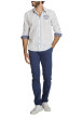 Thumbnail Jean en coton bleu à coupe ajustée pourvu de multiples poches - Image 4
