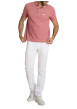 Thumbnail Jean en coton blanc à coupe ajustée pourvu de multiples poches - Image 4