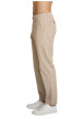 Thumbnail Jean en coton beige à coupe ajustée pourvu de multiples poches - Image 3