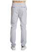 Thumbnail Pantalon chino en coton gris à coupe ajustée pourvu d'une taille élastiquée - Image 2