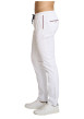 Thumbnail Pantalon chino en coton et lin mélangé blanc pourvu d'une taille élastiquée - Image 3