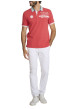 Thumbnail Pantalon chino en coton et lin mélangé blanc pourvu d'une taille élastiquée - Image 4