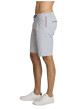 Thumbnail Short chino en coton gris à coupe droite pourvu d'une taille élastiquée - Image 3