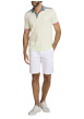 Thumbnail Short chino en coton et lin mélangé blanc pourvu d'une taille élastiquée - Image 4