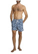 Thumbnail Short de bain marine à coupe ajustée pourvu d'une taille élastiquée - Image 4