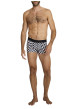 Thumbnail Lot de 3 boxers en coton noir et blanc pourvus d'une taille élastiquée - Image 4