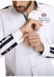 Thumbnail Chemise en coton blanche à coupe droite pourvue d'un col à revers - Image 4