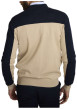 Thumbnail Gilet beige à coupe ajustée pourvu de manches longues tricolores - Image 2