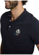 Thumbnail Polo en coton marine à coupe droite pourvu d'un col boutonné - Image 4