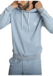Thumbnail Sweat ciel à coupe ajustée pourvu d'un col à capuche avec cordon de serrage - Image 5
