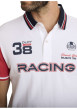 Thumbnail Polo en coton blanc à coupe droite pourvu d'un col à revers boutonné - Image 4