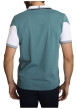 Thumbnail Polo en coton vert à coupe droite pourvu d'un col à fermeture zippée - Image 2