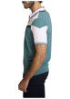 Thumbnail Polo en coton vert à coupe droite pourvu d'un col à fermeture zippée - Image 3