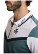 Thumbnail Polo en coton vert à coupe droite pourvu d'un col à fermeture zippée - Image 4