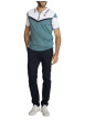 Thumbnail Polo en coton vert à coupe droite pourvu d'un col à fermeture zippée - Image 5