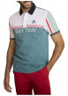 Thumbnail Polo en coton multicolore à coupe droite pourvu d'un col boutonné