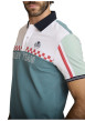 Thumbnail Polo en coton multicolore à coupe droite pourvu d'un col boutonné - Image 4