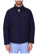 Thumbnail Blouson marine uni avec une coupe droite et un logo brodé à la poitrine
